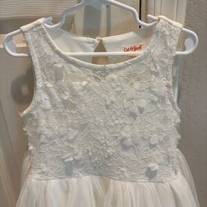 Cat & Jack Ivory Floral Lace Kids Dress size 6